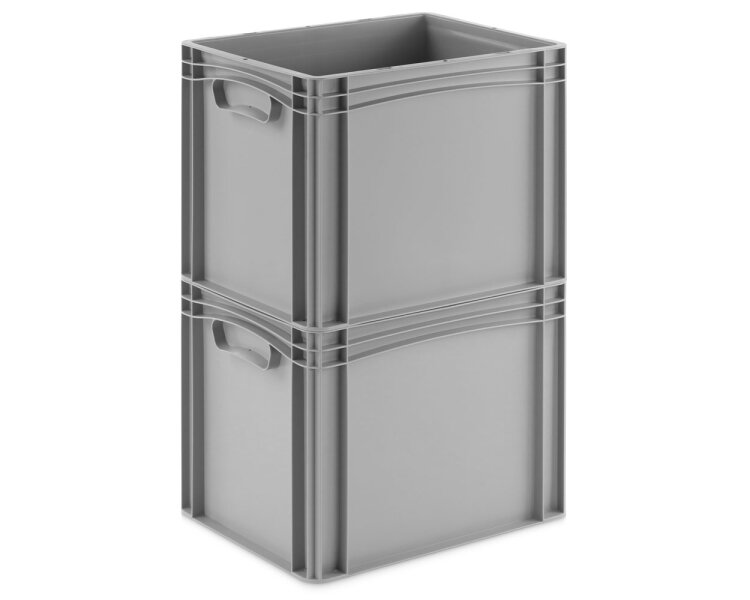 Eurobehälter 400x300x320mm Basicline mit geschlossen Handgriffen Einzelabnahme
