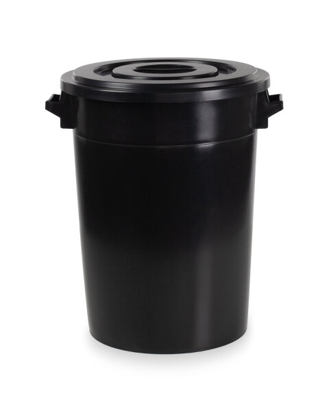 100 Liter Kunststofftonne schwarz