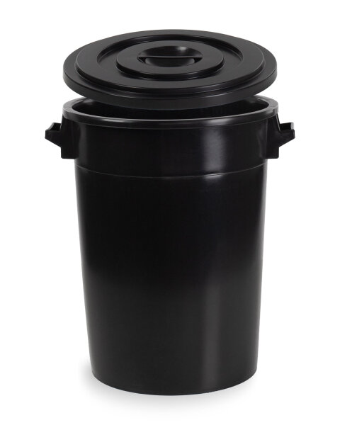 100 Liter Kunststofftonne schwarz