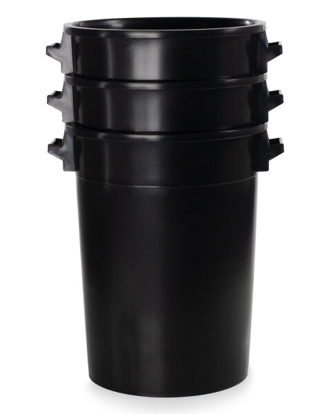 100 Liter Kunststofftonne schwarz