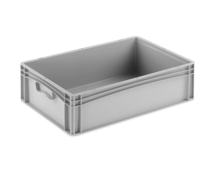 Eurobehälter 600x400x170mm Basicline mit geschlossen Handgriffen Einzelabnahme