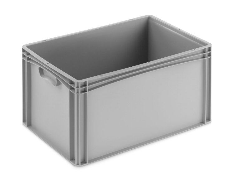 Eurobehälter 600x400x320mm Basicline mit geschlossen Handgriffen Einzelabnahme