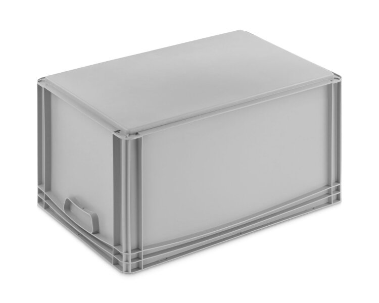 Eurobehälter 600x400x320mm Basicline mit geschlossen Handgriffen Einzelabnahme