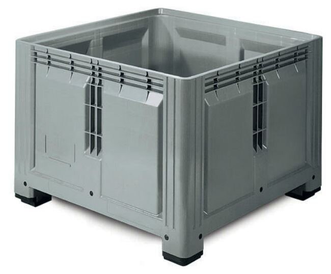Palettenbox 1200x1200x850mm geschlossen mit Füßen