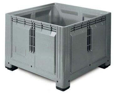 Palettenbox 1200x1200x850mm geschlossen mit Füßen