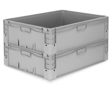Eurobehälter 800x600x220mm Basicline plus geschlossen Einzelabnahme