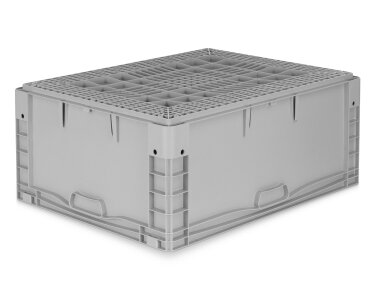 Eurobehälter 800x600x320mm Basicline plus geschlossen Einzelabnahme