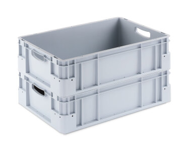 Eurobehälter 600x400x180 mm Silverline grau Einzelabnahme