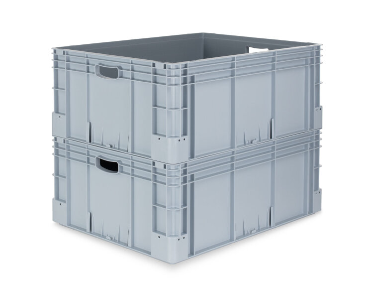 Eurobehälter 800x600x320 mm Silverline grau Einzelabnahme