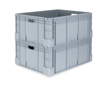 Eurobehälter 800x600x320 mm Silverline grau Einzelabnahme