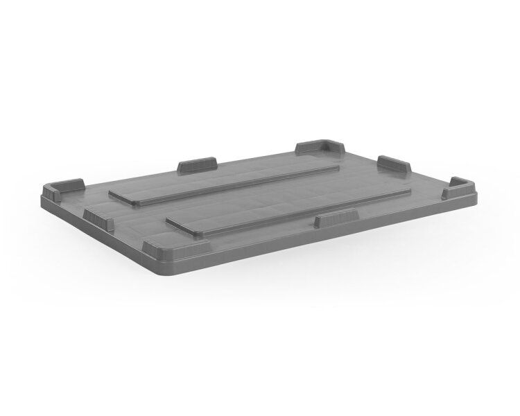 Auflagedeckel grau f&uuml;r Palettenbox 1200x800 mm