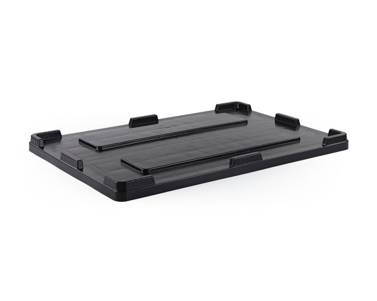 Auflagedeckel schwarz für Palettenbox 1200x800 mm