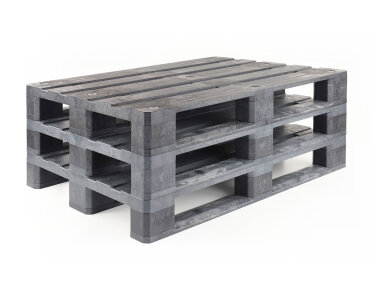 Europalette 1200x800x144mm dunkelgrau