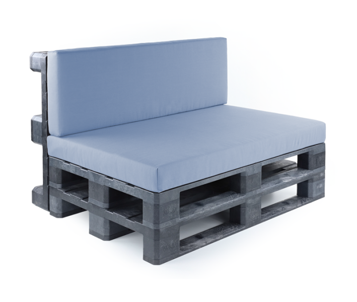 Paletten-Sitzkissen Standard Blau