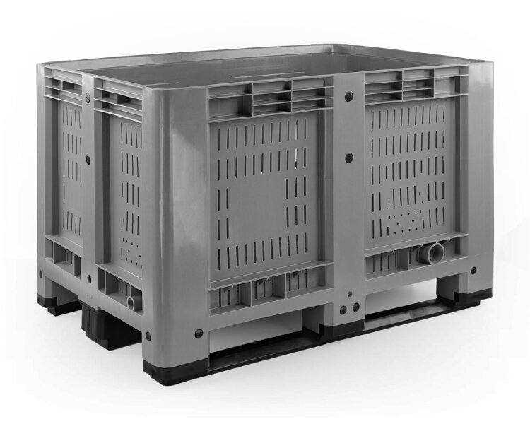 Palettenbox 1200x800x780mm durchbrochen mit Kufen