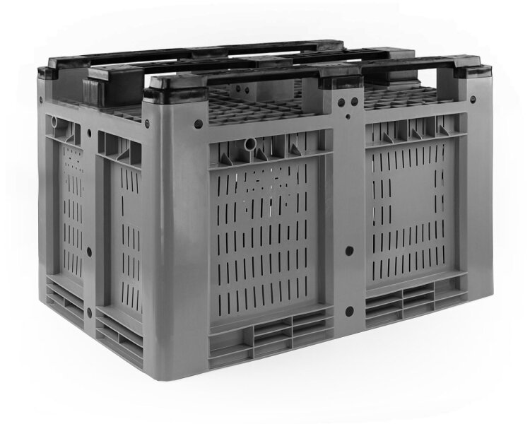 Palettenbox 1200x800x780mm durchbrochen mit Kufen
