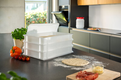 Pizzaballenbox 400x300x70mm | 1 Gusto, 1 Deckel