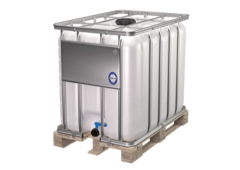 IBC Container 600 Liter Standard auf Holzpalette