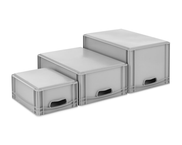 Eurobox 3-er Set | 600x400 mm + 400x300 mm