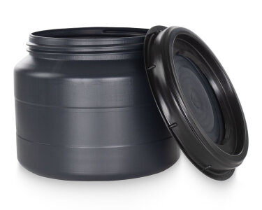 Weithalsfass 31L anthrazit/schwarz