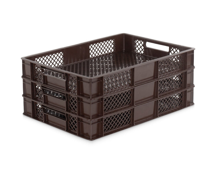 Bäckerkiste 600x400x90mm - braun