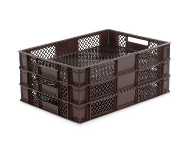 Bäckerkiste 600x400x90mm - braun