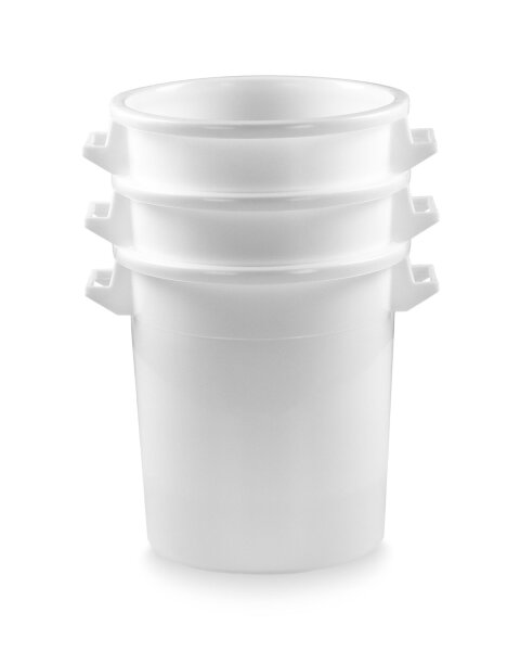 50 Liter Kunststofftonne weiß