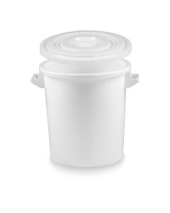 50 Liter Kunststofftonne weiß