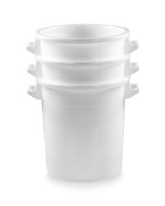 50 Liter Kunststofftonne weiß