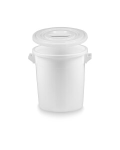 35 Liter Kunststofftonne weiß