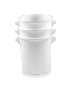 35 Liter Kunststofftonne weiß
